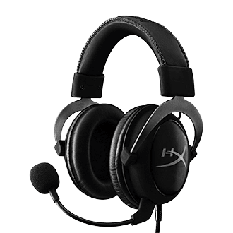 gaming headphones in all black that sell with our prebuilt computers