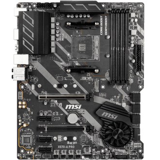 this barebones motherboard has the standard options with minimal design features