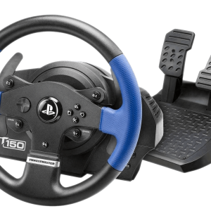 a racing wheel and pedals for PC gaming