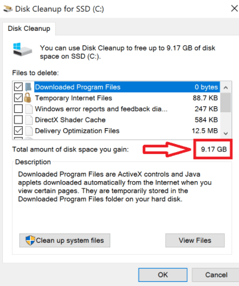Use Disk clean up to speed up your PC for free